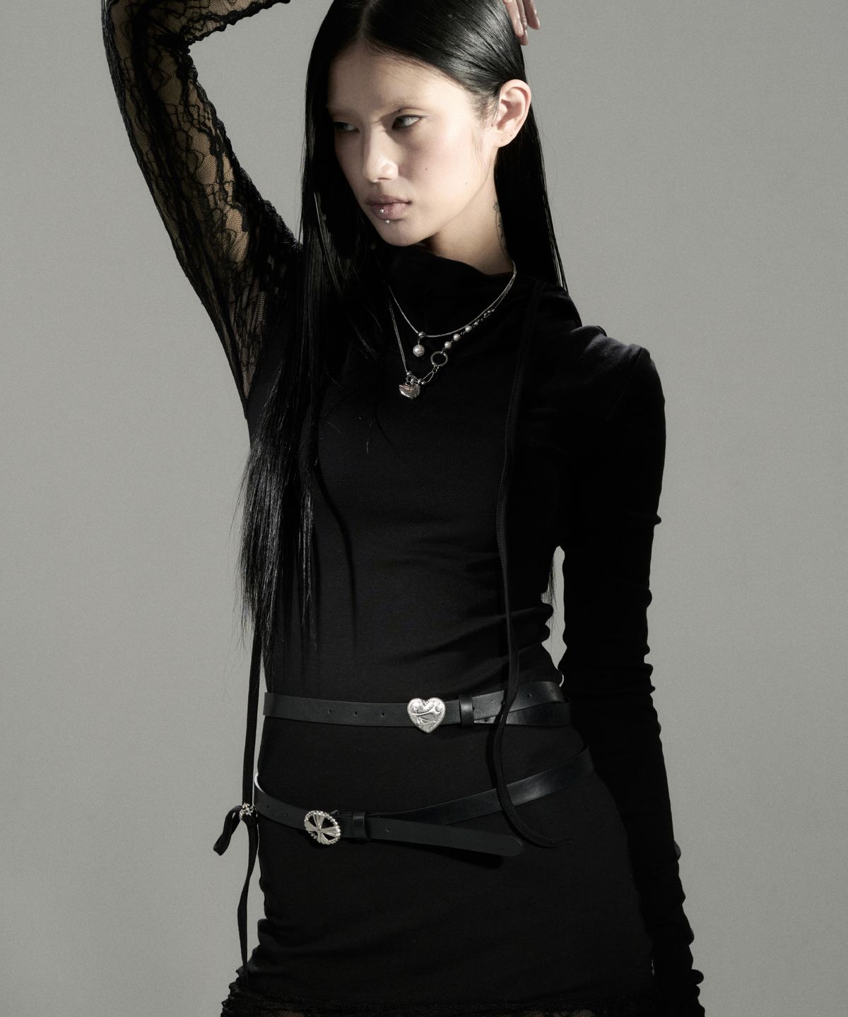 센티멍(SENTIMENTS) NO.763 [BLACK] LEATHER BELT