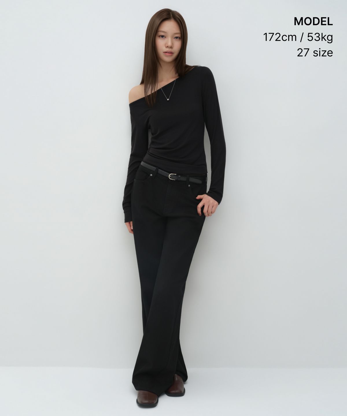 무신사 스탠다드 우먼(MUSINSA STANDARD WOMAN) 우먼즈 에센셜 와이드 데님 팬츠 [블랙]