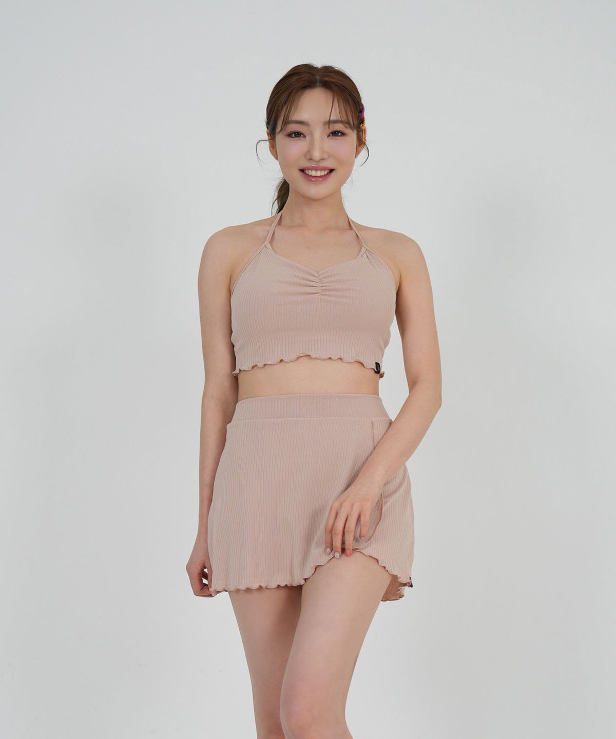포리즈(PORRIZ) [스칼렛 SKIRT_라이트베이지] 수영복 리조트 커버업 스커트