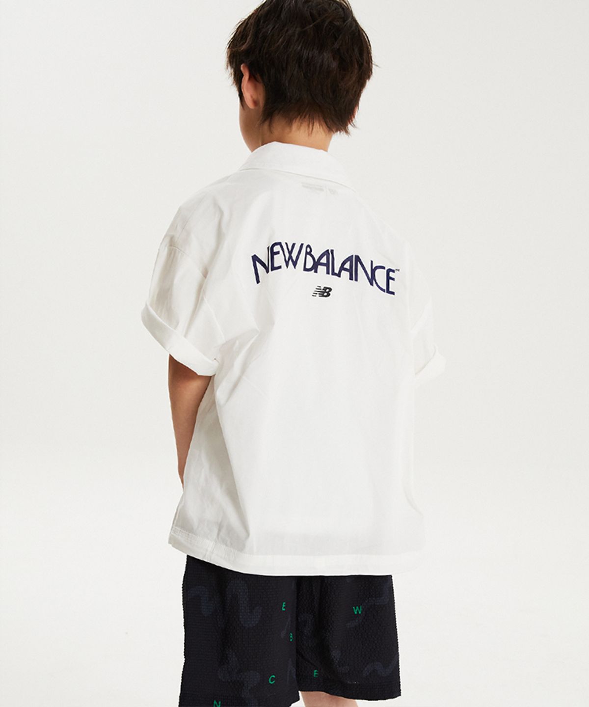 뉴발란스 키즈(NEWBALANCEKIDS) [3PCS] SUMMER WAVE_시어서커 셔켓 셋업 아동 상하복 NK9YG3971U10