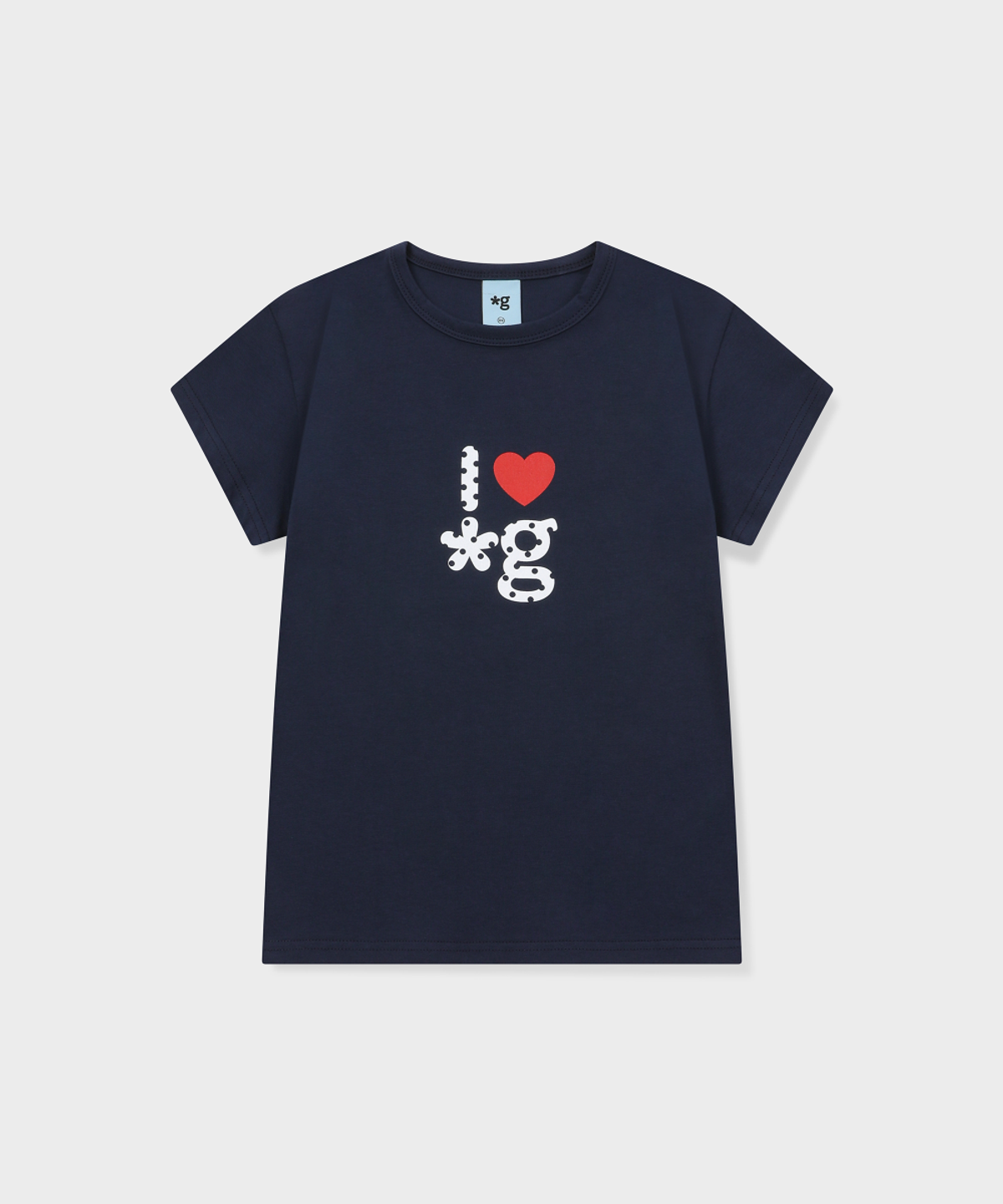 글런든(GRUNDEN) HEART LOGO T-SHIRT (NAVY)