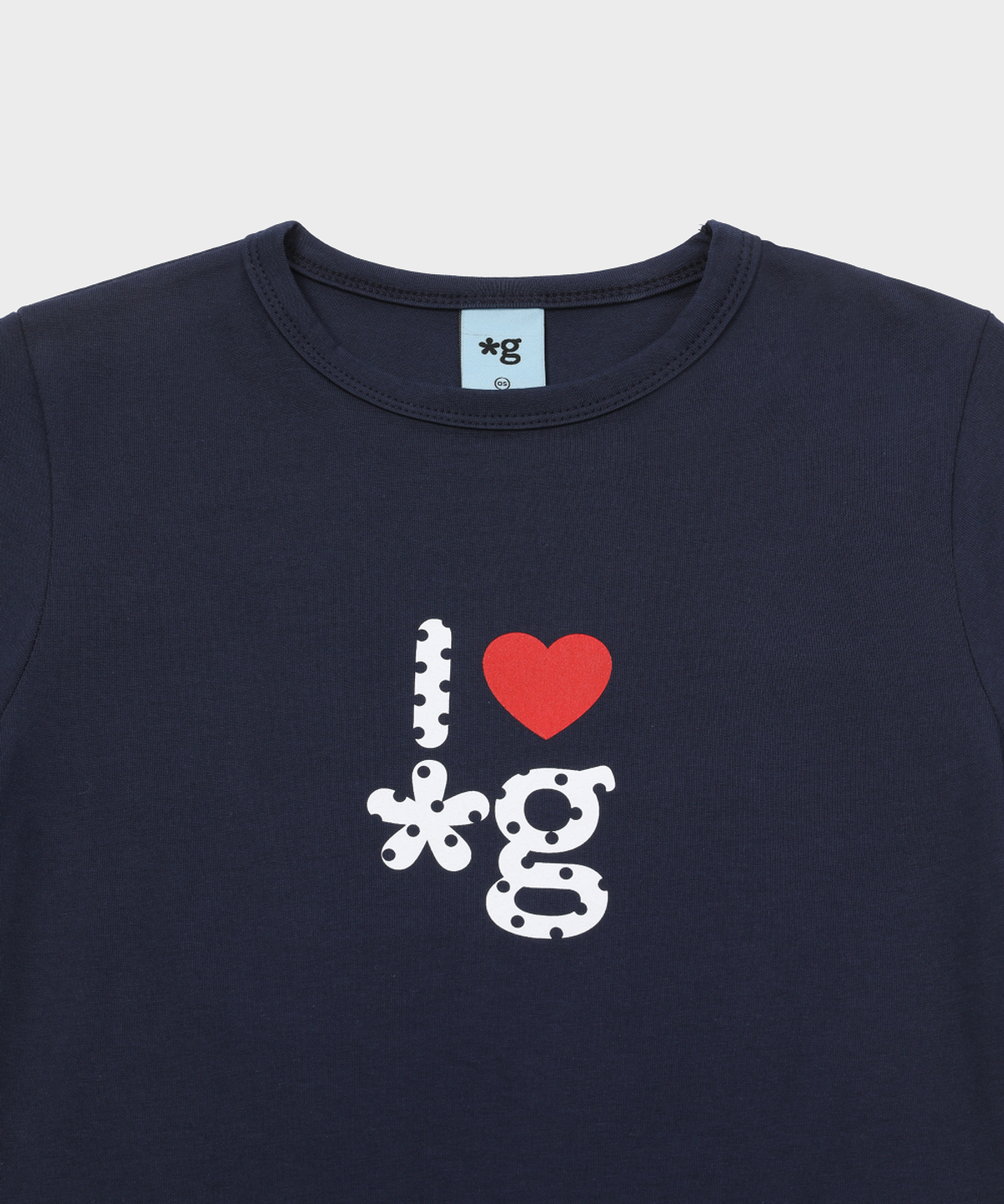 글런든(GRUNDEN) HEART LOGO T-SHIRT (NAVY)