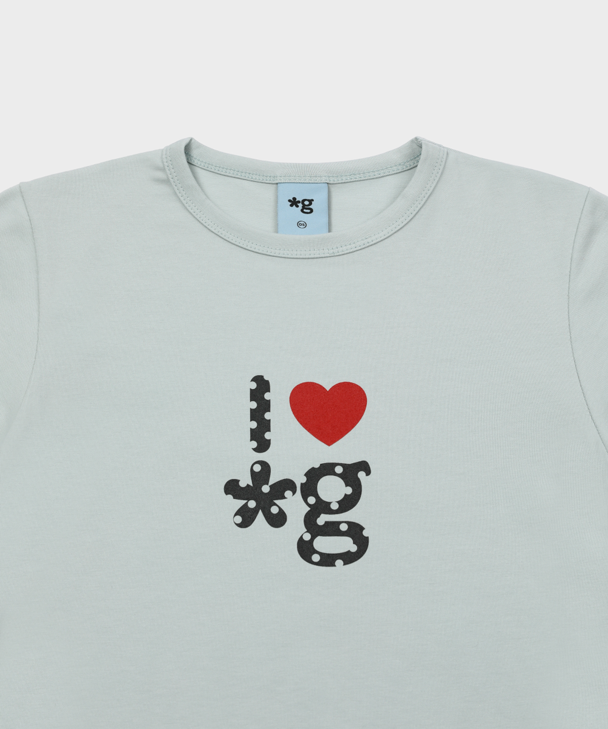 글런든(GRUNDEN) HEART LOGO T-SHIRT (PISTACHIO)