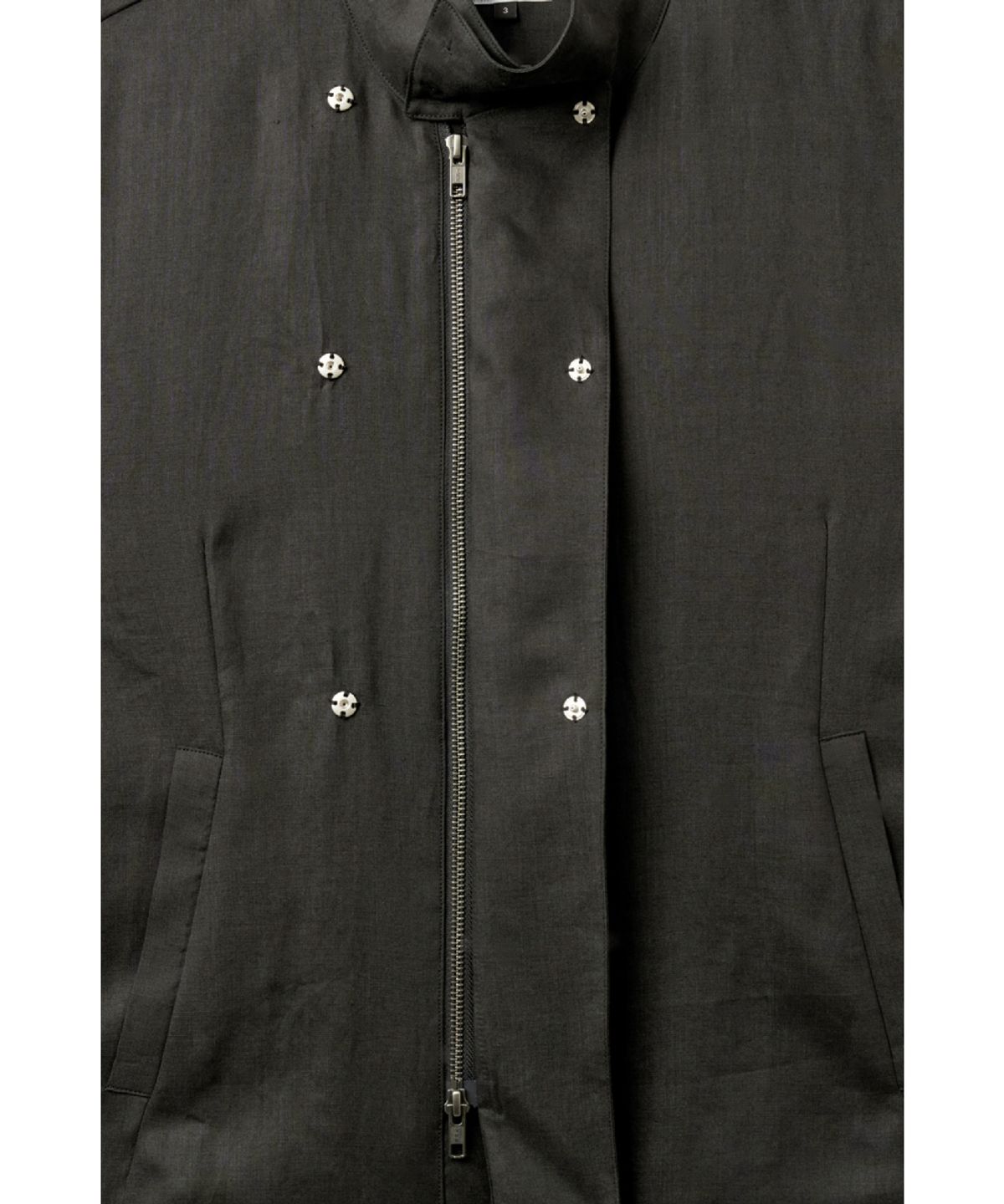 해칭룸(HATCHINGROOM) Arc Zip Shirket Black