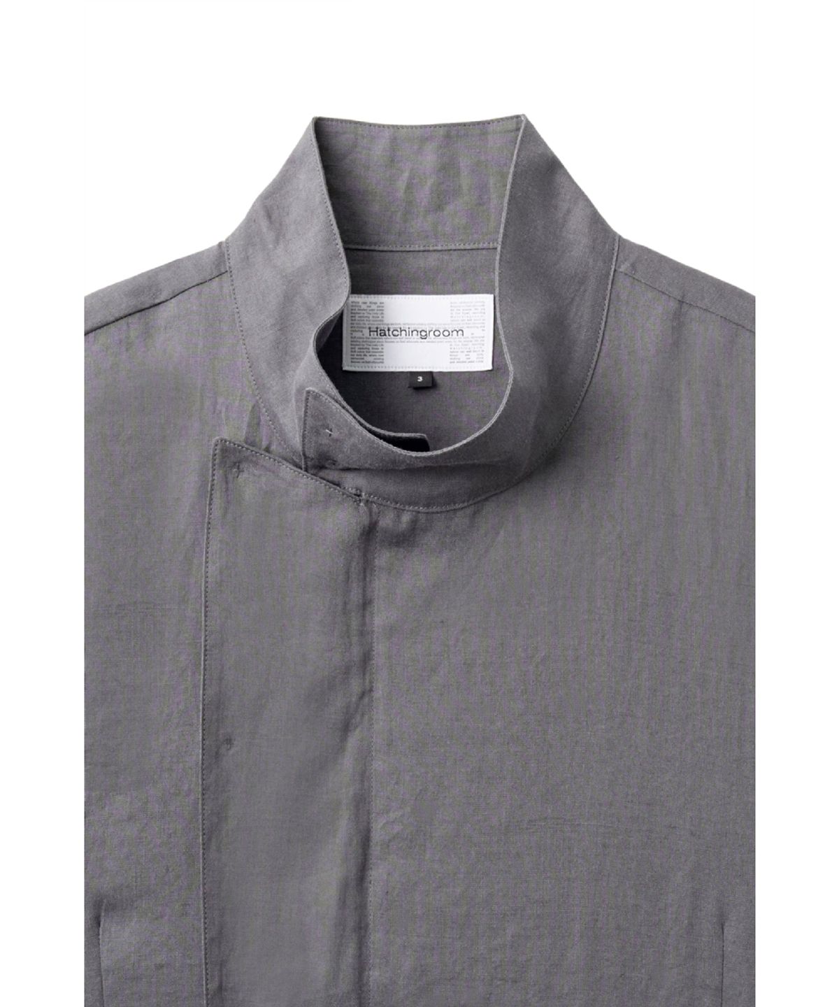 해칭룸(HATCHINGROOM) Arc Zip Shirket Blue Grey