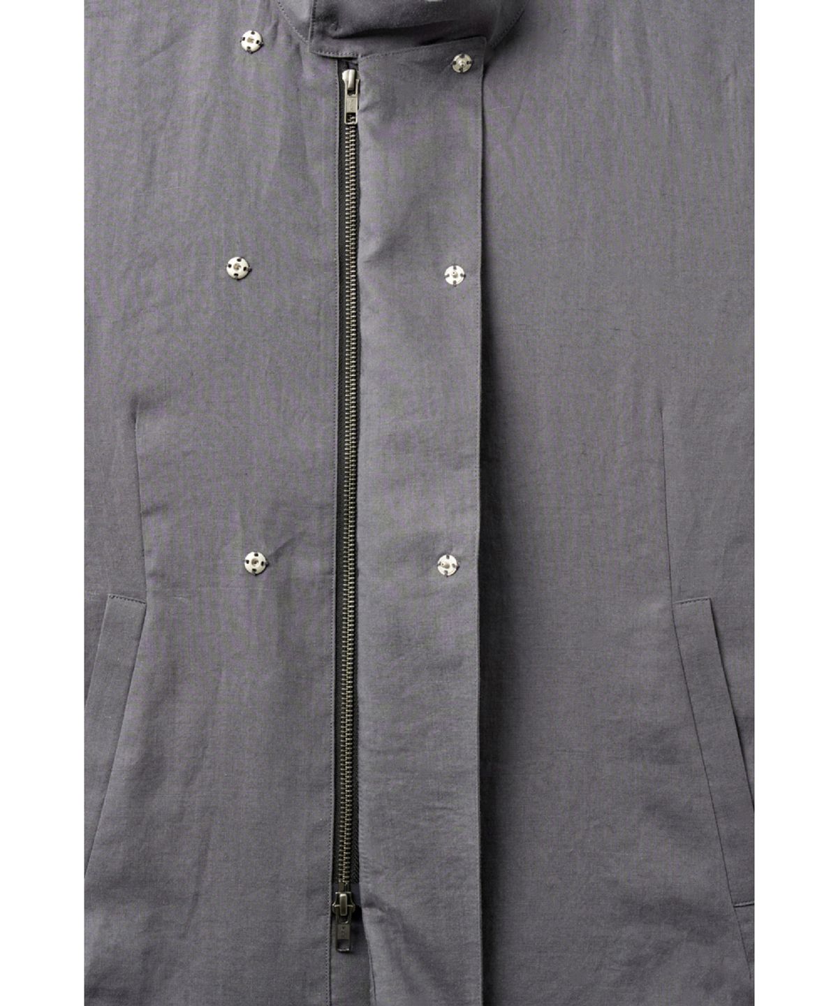 해칭룸(HATCHINGROOM) Arc Zip Shirket Blue Grey