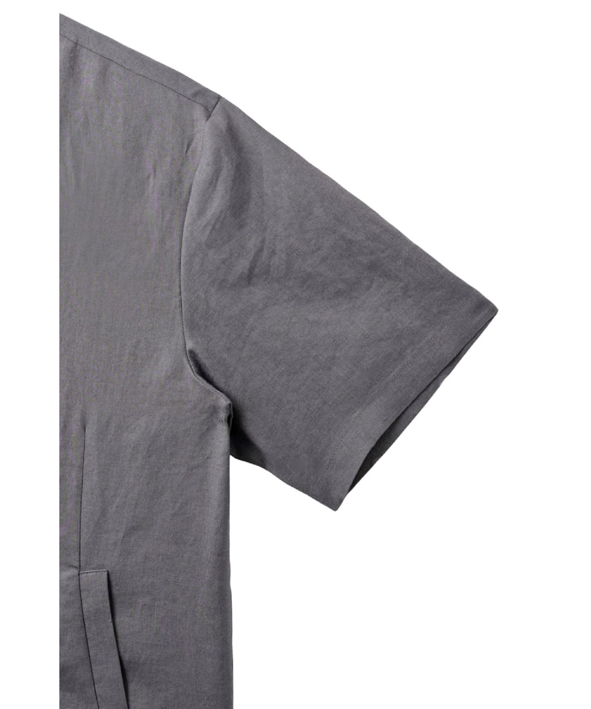 해칭룸(HATCHINGROOM) Arc Zip Shirket Blue Grey