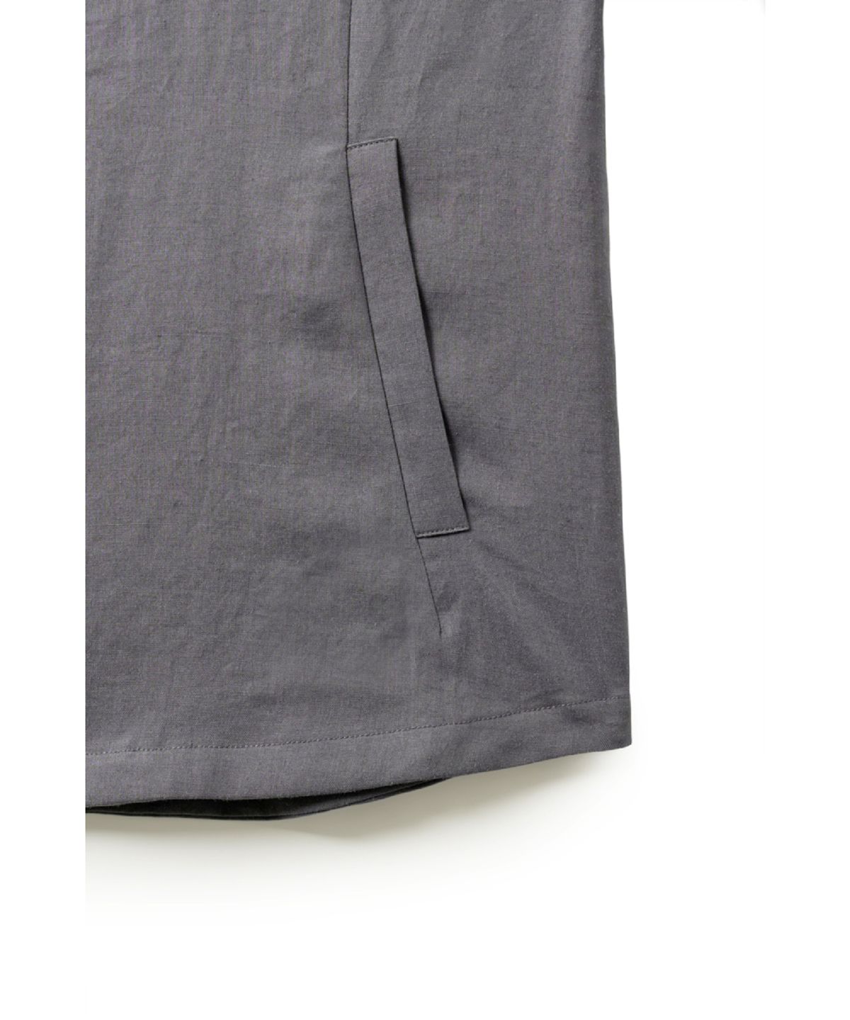 해칭룸(HATCHINGROOM) Arc Zip Shirket Blue Grey