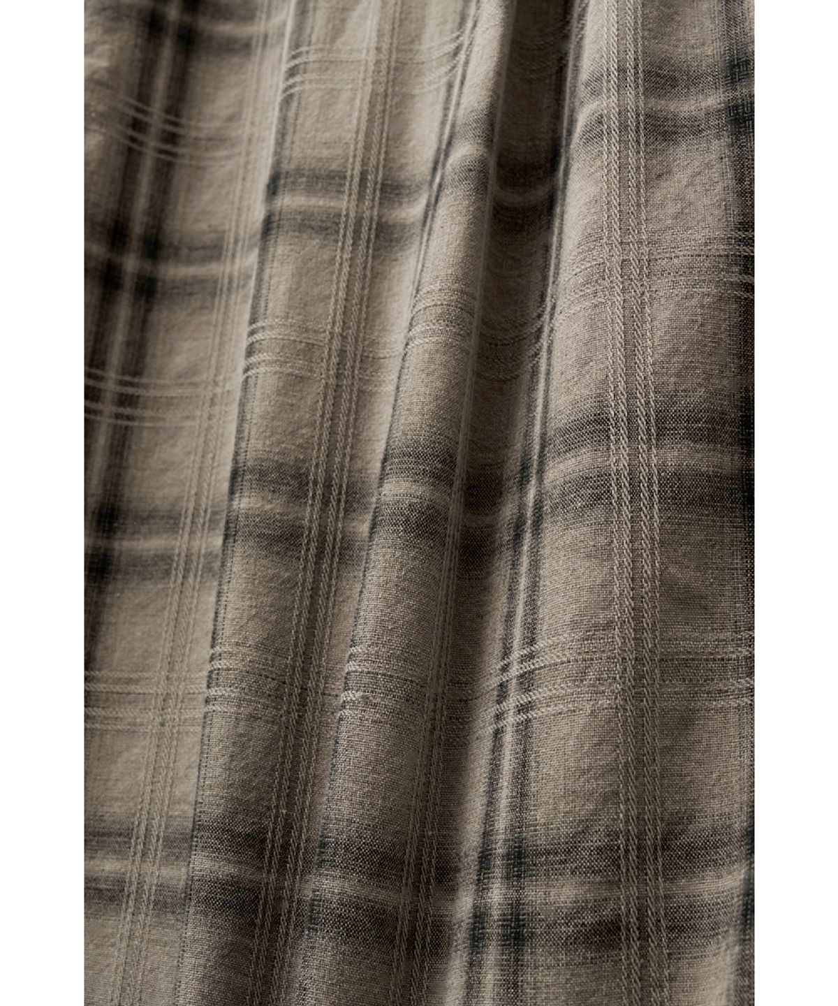 해칭룸(HATCHINGROOM) 2Pk Shirt 1/2 Over Dyed Check Desert