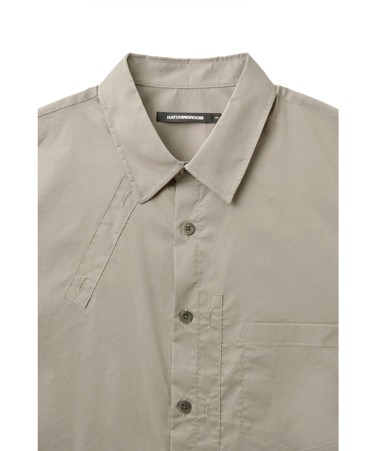 해칭룸(HATCHINGROOM) Plaket Shirt Beige
