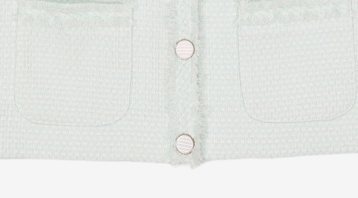 미쏘(MIXXO) 트위드 베스트 MIWVWC312G S