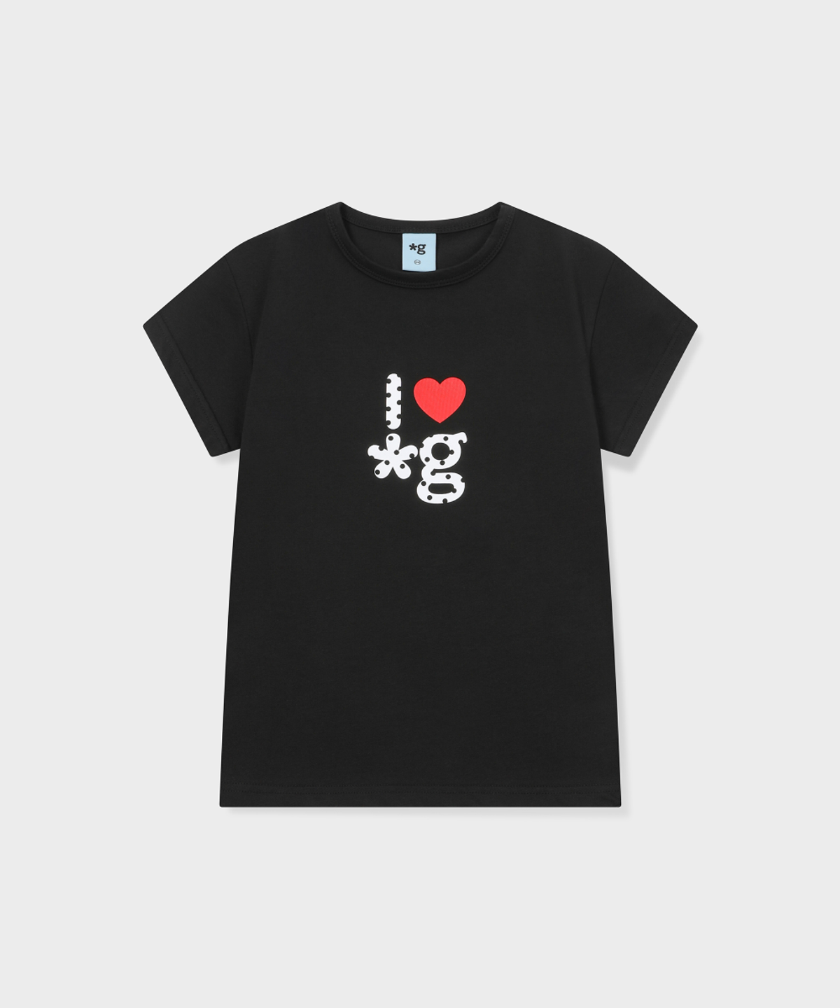 글런든(GRUNDEN) HEART LOGO T-SHIRT (BLACK)