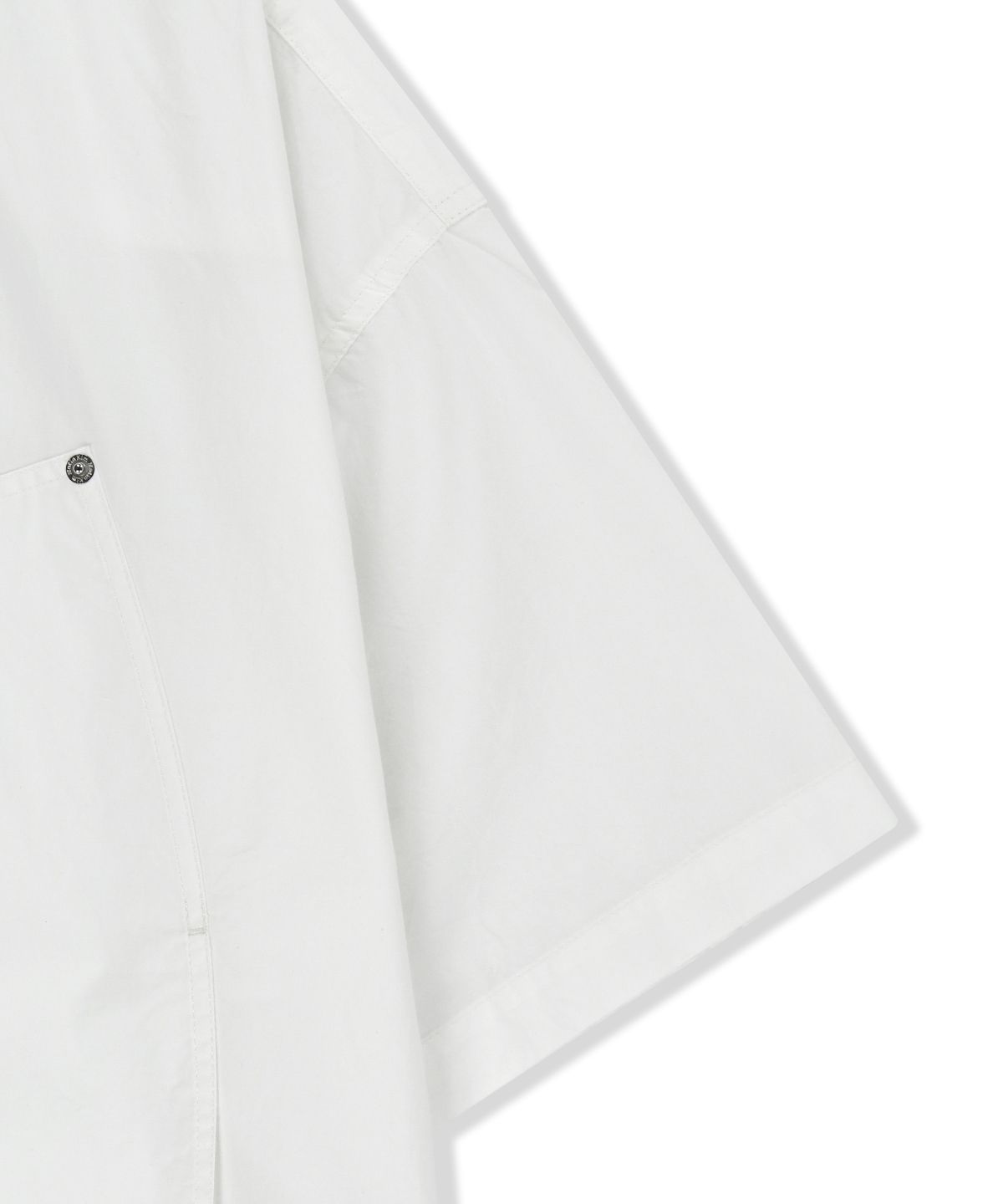 마뗑킴(MATIN KIM) HALF SLEEVE POCKET SHIRT IN WHITE