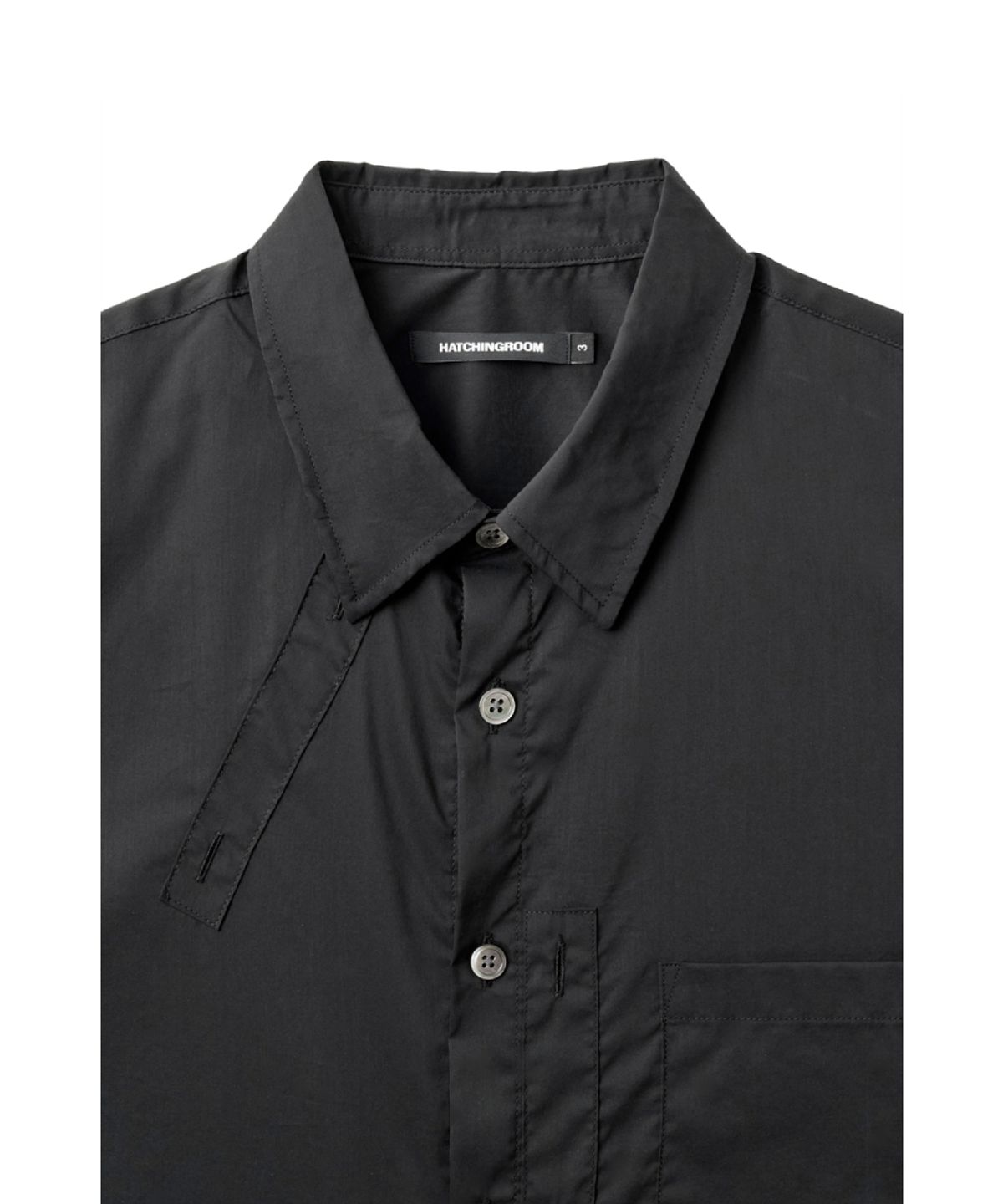 해칭룸(HATCHINGROOM) Plaket Shirt Black