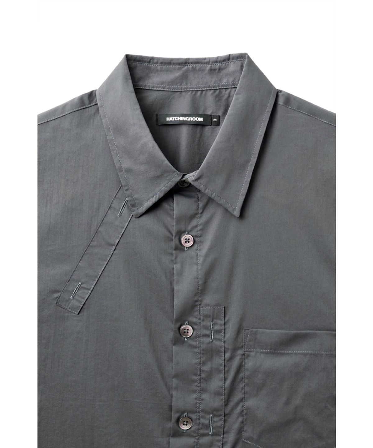해칭룸(HATCHINGROOM) Plaket Shirt Charcoal