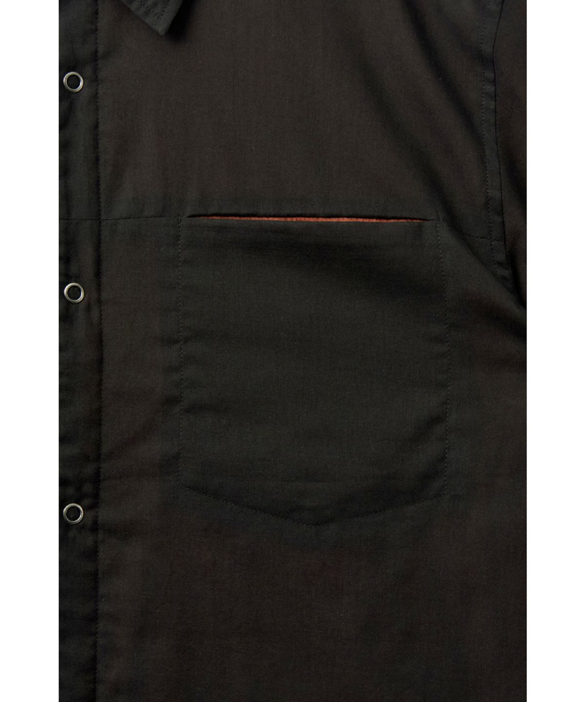 해칭룸(HATCHINGROOM) Reversible Two Face Shirt Black/Orange
