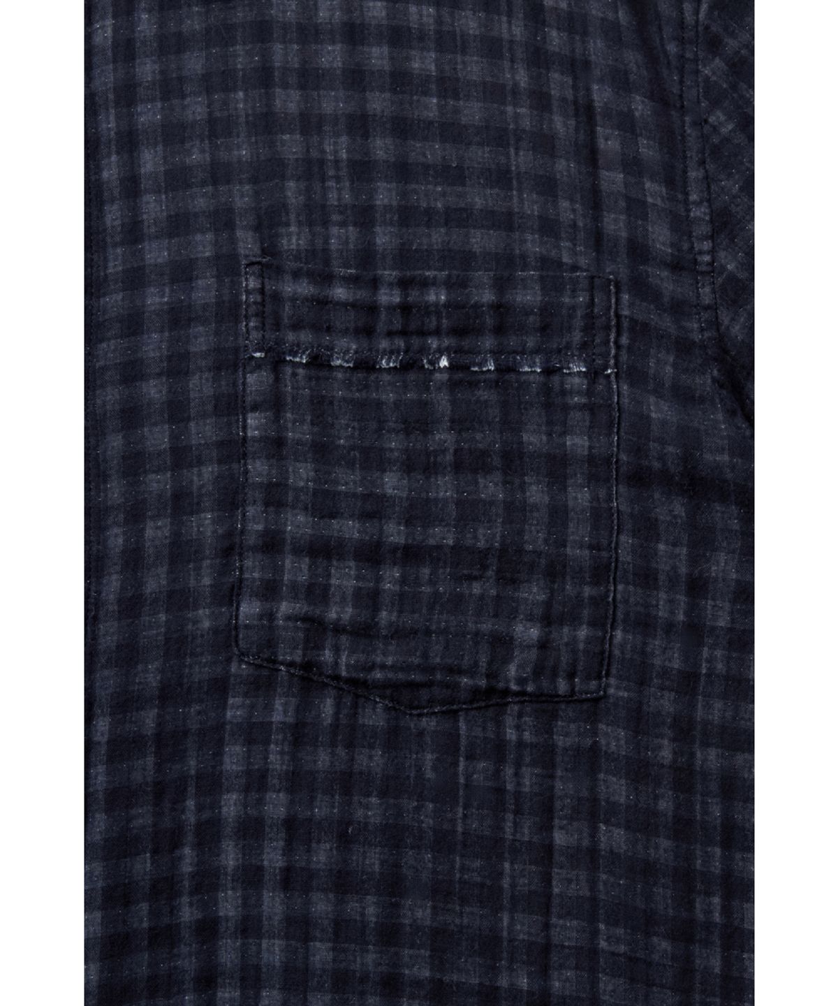 해칭룸(HATCHINGROOM) Shadow Check Shirt Gingham Check Dark Navy