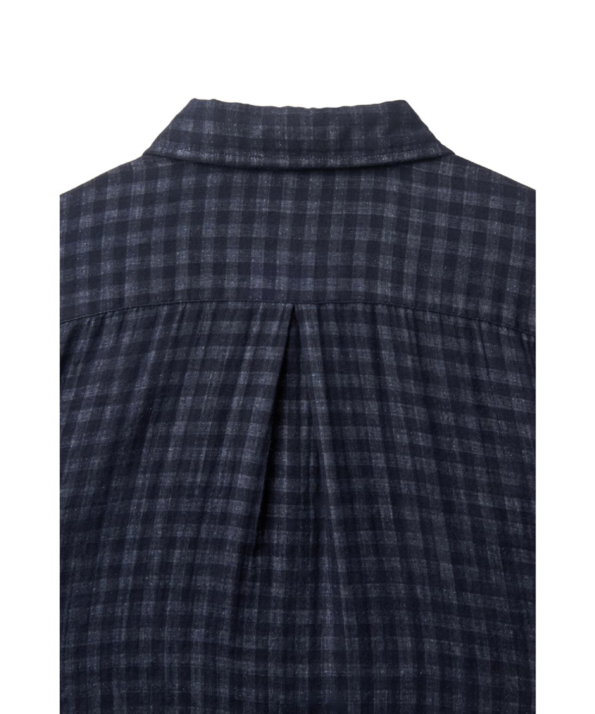 해칭룸(HATCHINGROOM) Shadow Check Shirt Gingham Check Dark Navy