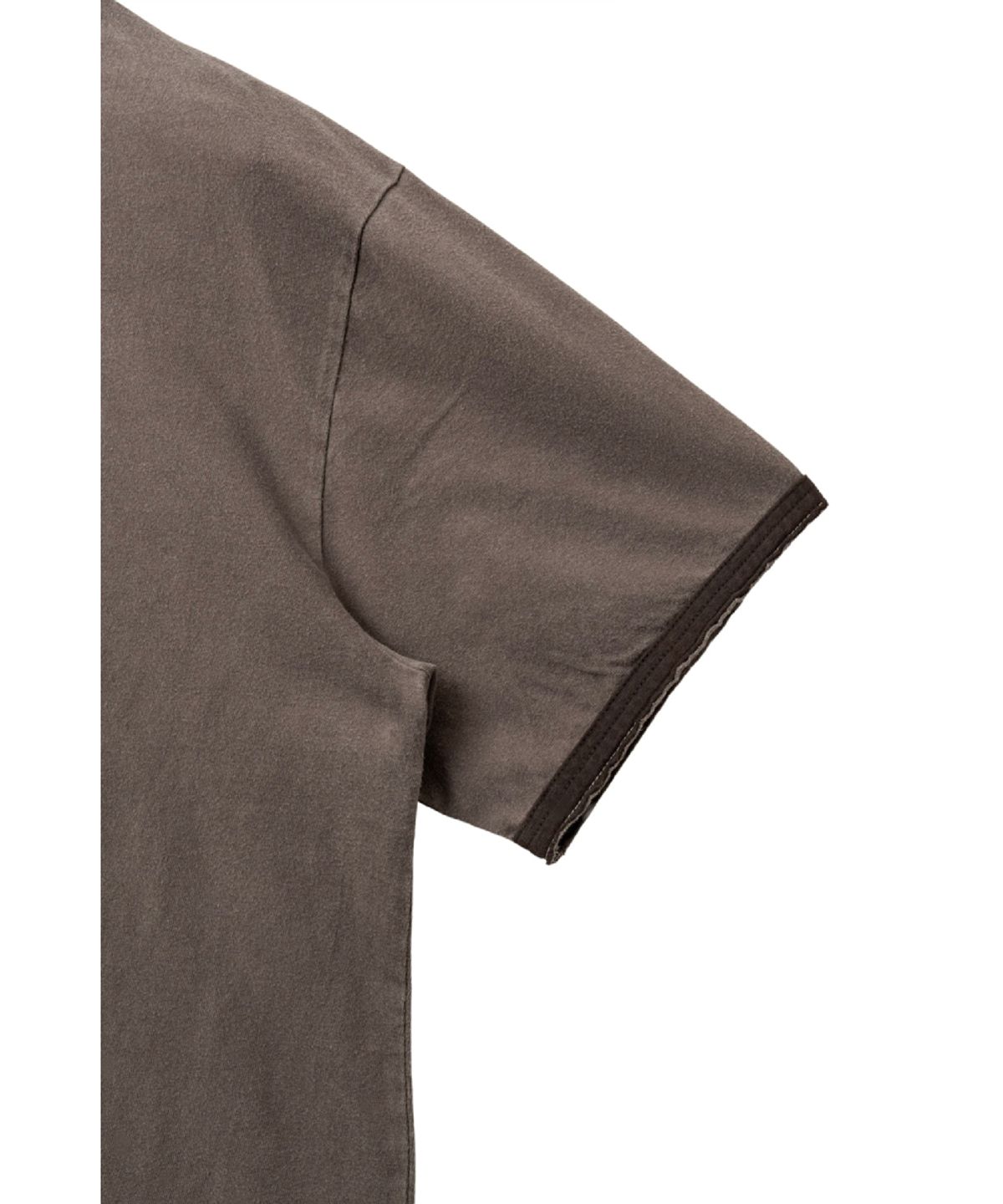해칭룸(HATCHINGROOM) Vampire Kid Ringer Tee Dyed Brown
