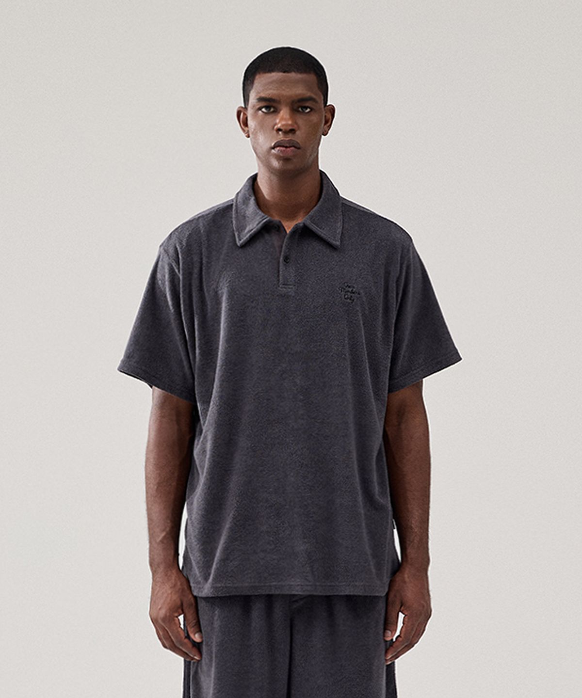 크루멤버스온리(CREW MEMBERS ONLY) ALLDAY TERRY SET UP CHARCOAL