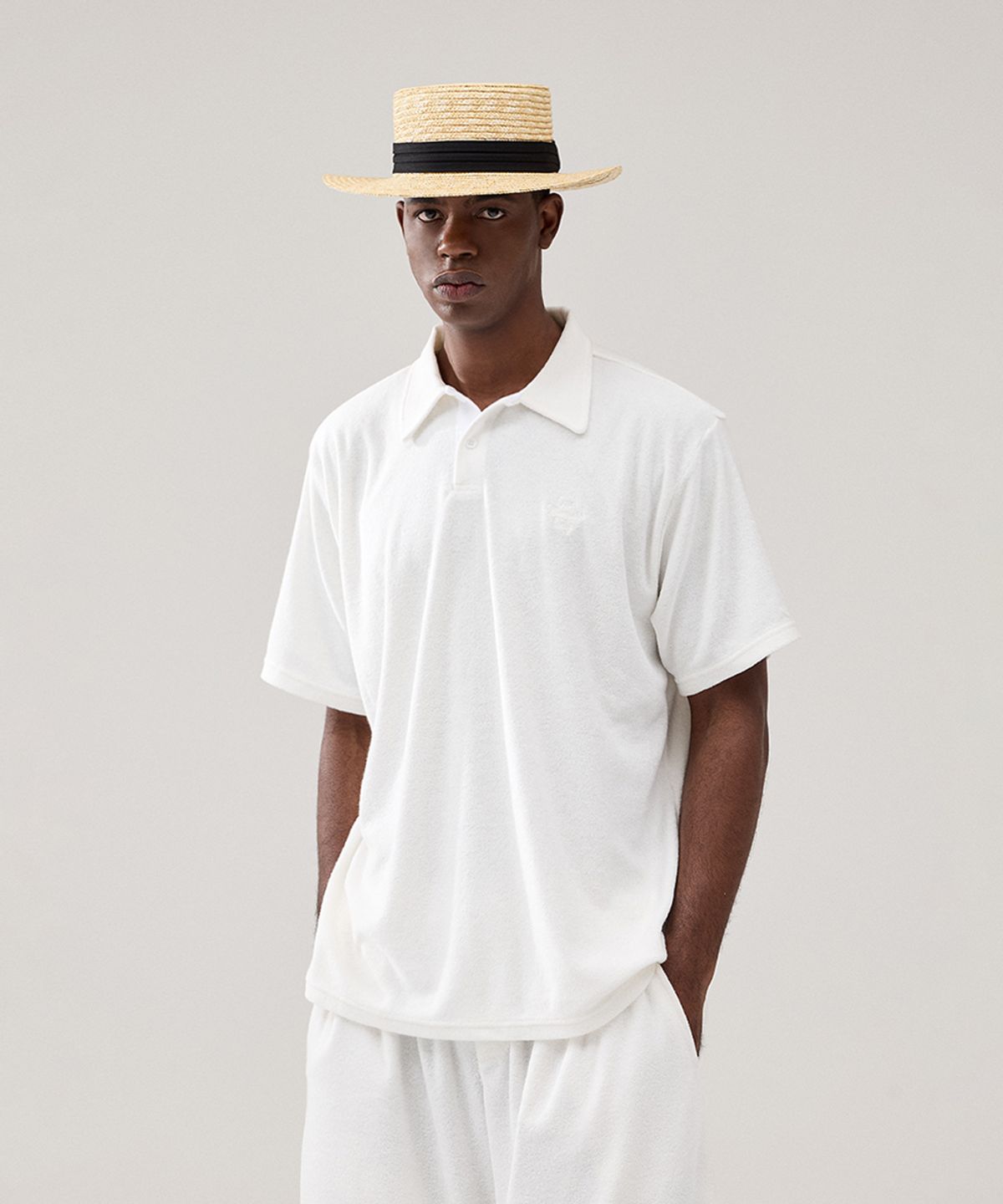 크루멤버스온리(CREW MEMBERS ONLY) ALLDAY TERRY SET UP WHITE