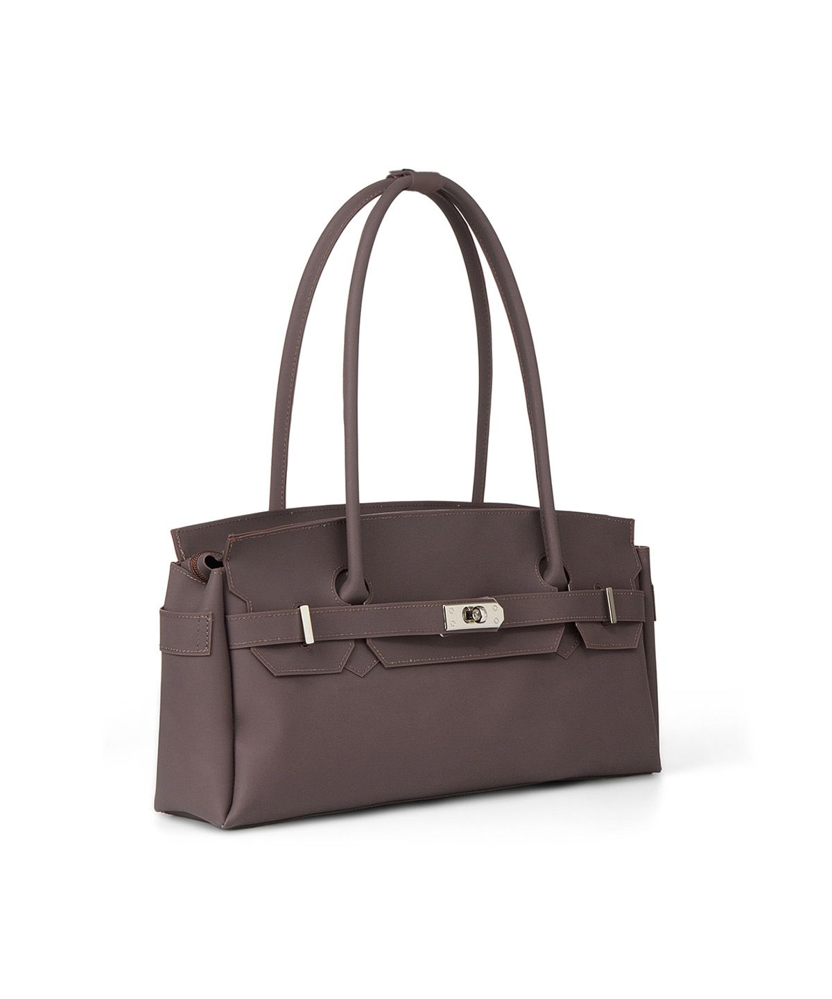 다이닛(DEINET) JELLY TWO-WAY BAG IN BROWN