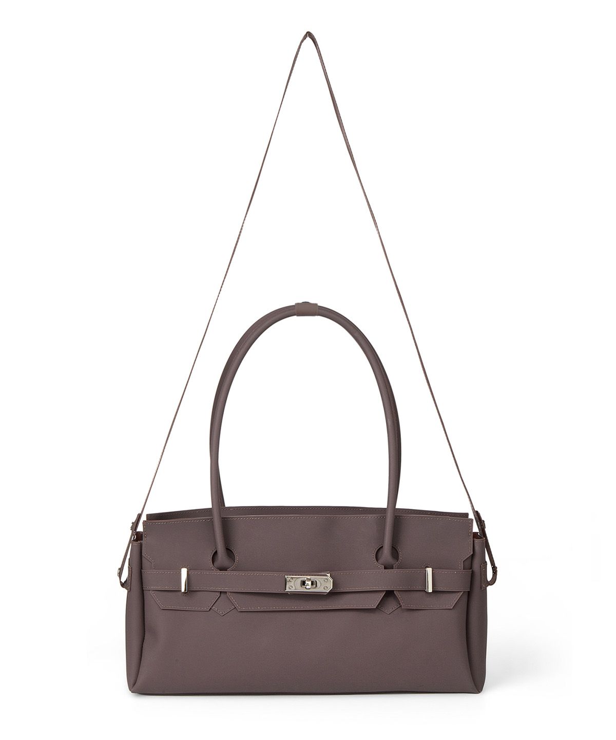 다이닛(DEINET) JELLY TWO-WAY BAG IN BROWN