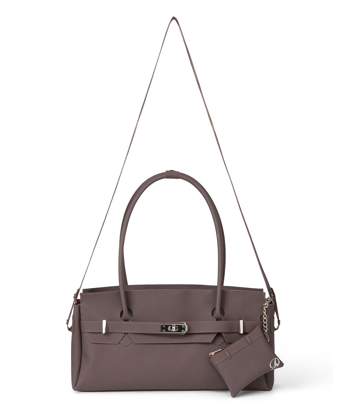 다이닛(DEINET) JELLY TWO-WAY BAG IN BROWN
