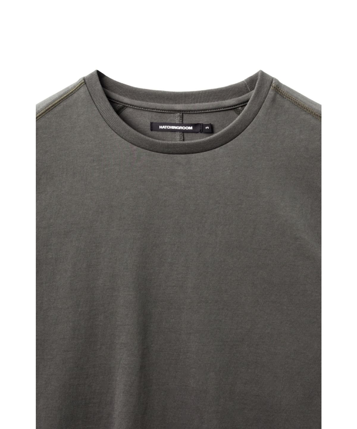 해칭룸(HATCHINGROOM) Crop Tee 1/2 Charcoal