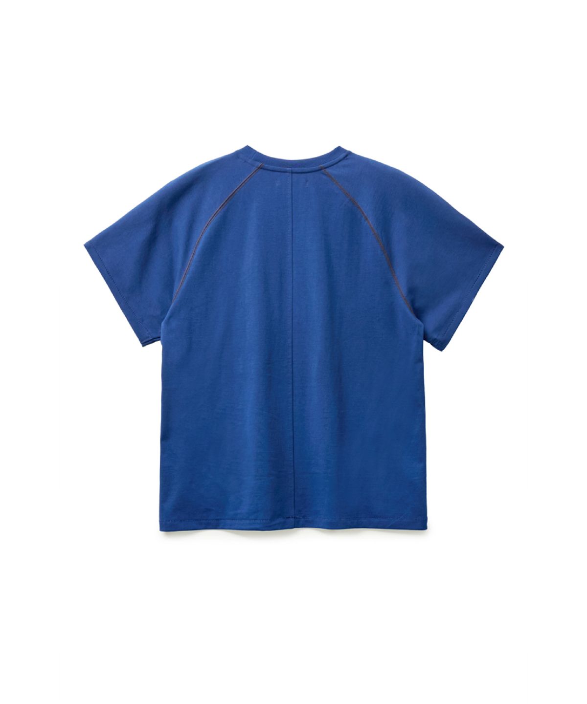 해칭룸(HATCHINGROOM) Crop Tee 1/2 Dark Blue