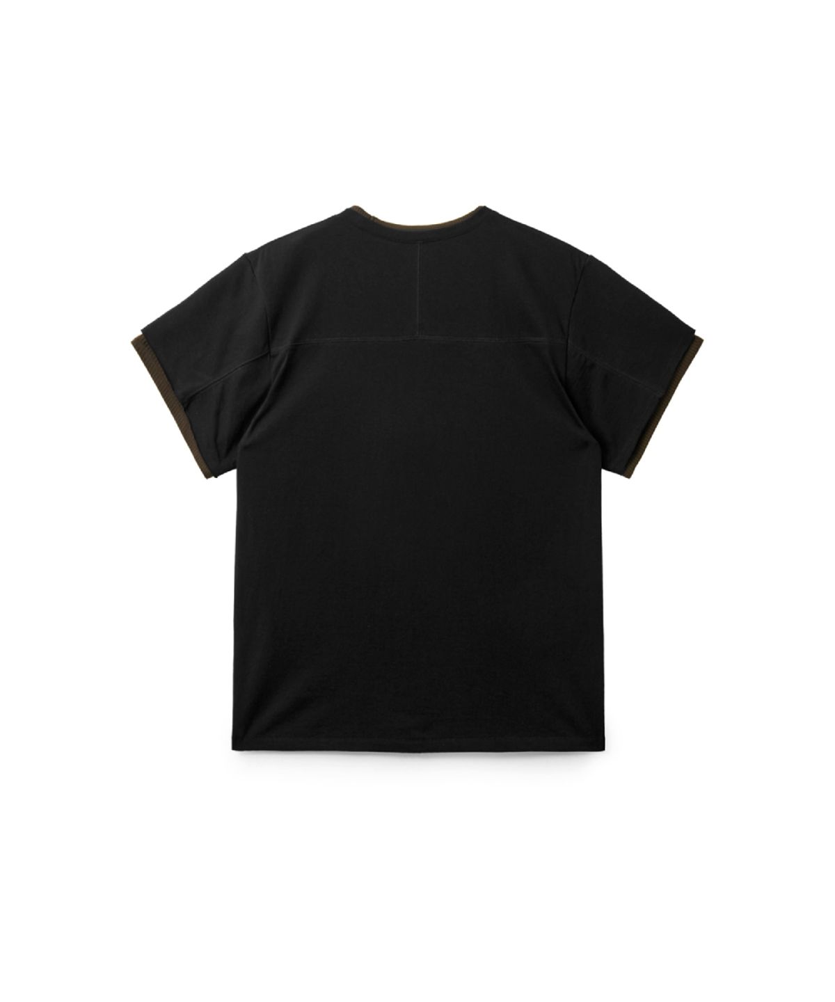 해칭룸(HATCHINGROOM) Double Neck Tee Black