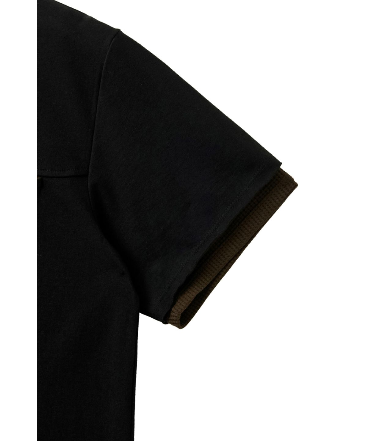 해칭룸(HATCHINGROOM) Double Neck Tee Black