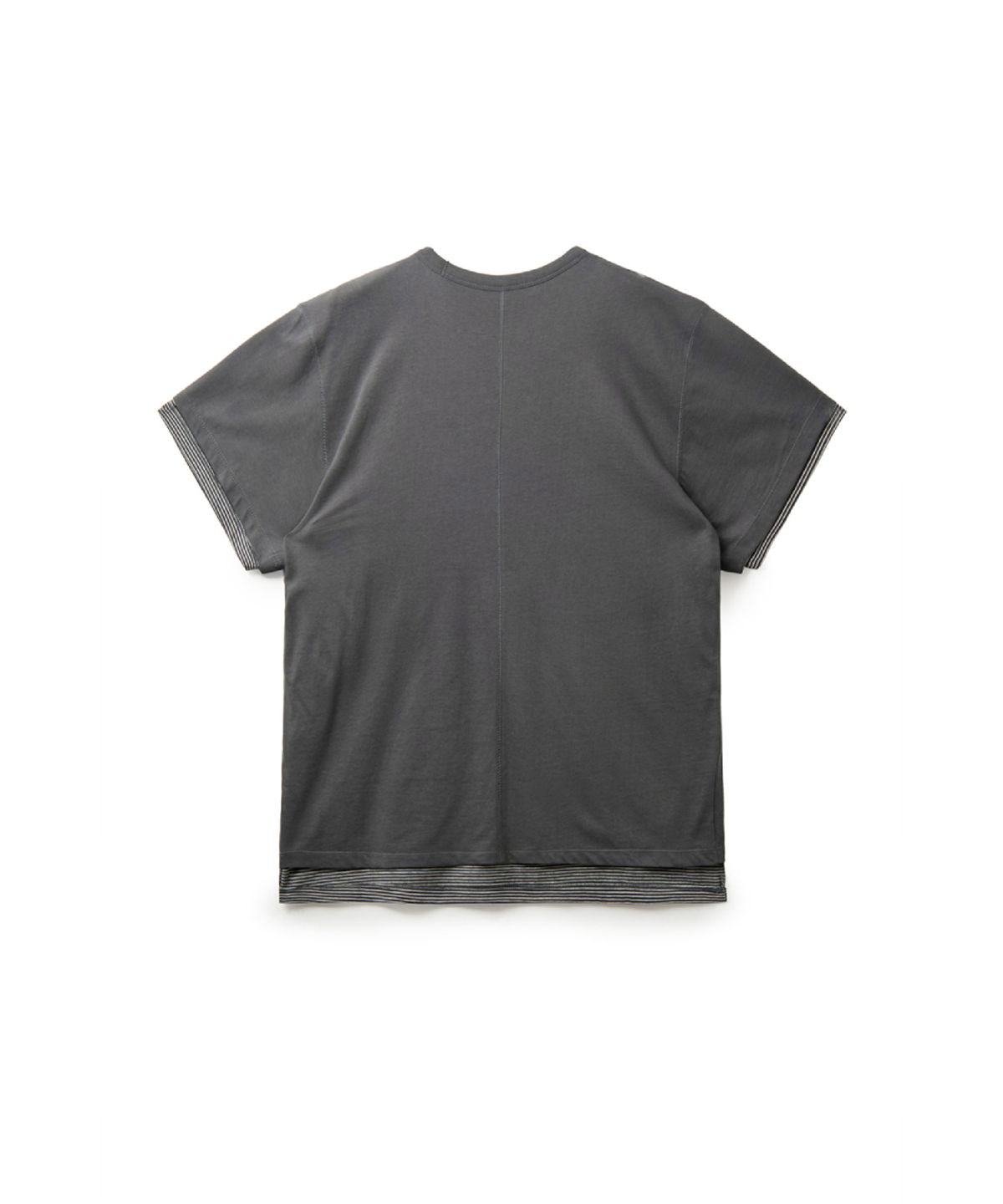 해칭룸(HATCHINGROOM) Two Face Tee 1/2 Charcoal