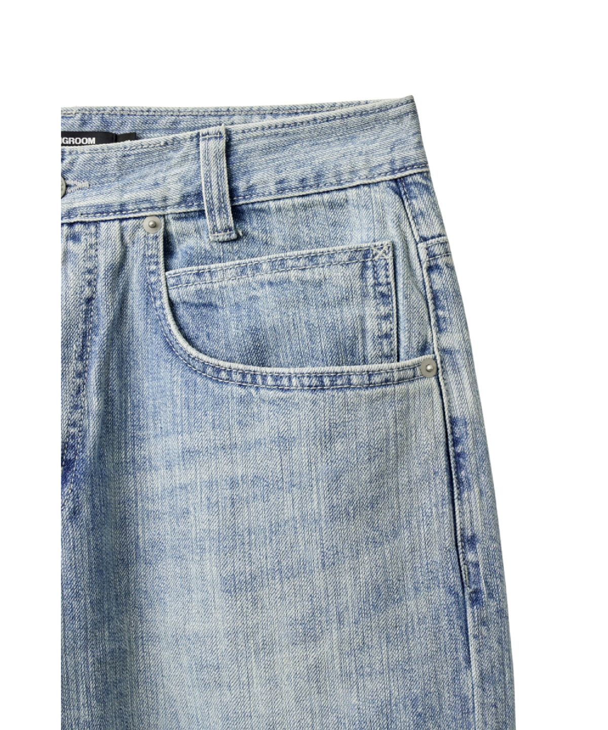 해칭룸(HATCHINGROOM) Regular Selvedge Jeans Slub Light Blue