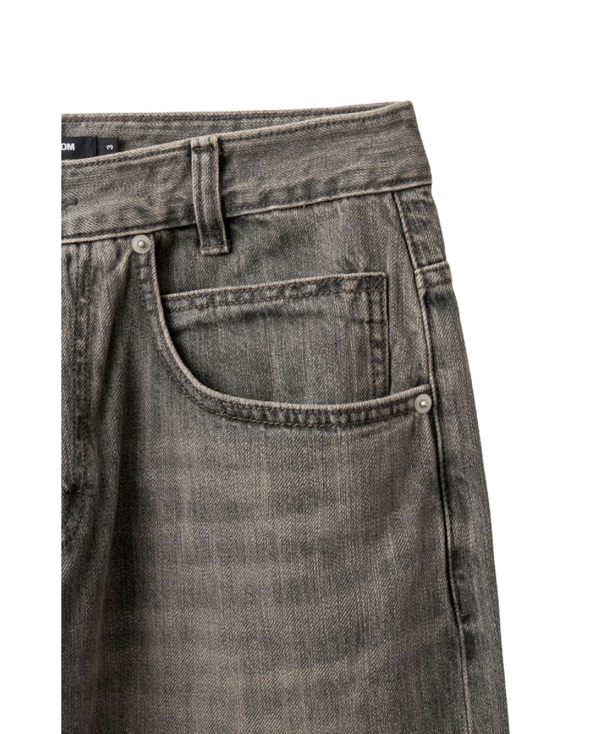 해칭룸(HATCHINGROOM) Regular Selvedge Jeans Slub Vintage Grey