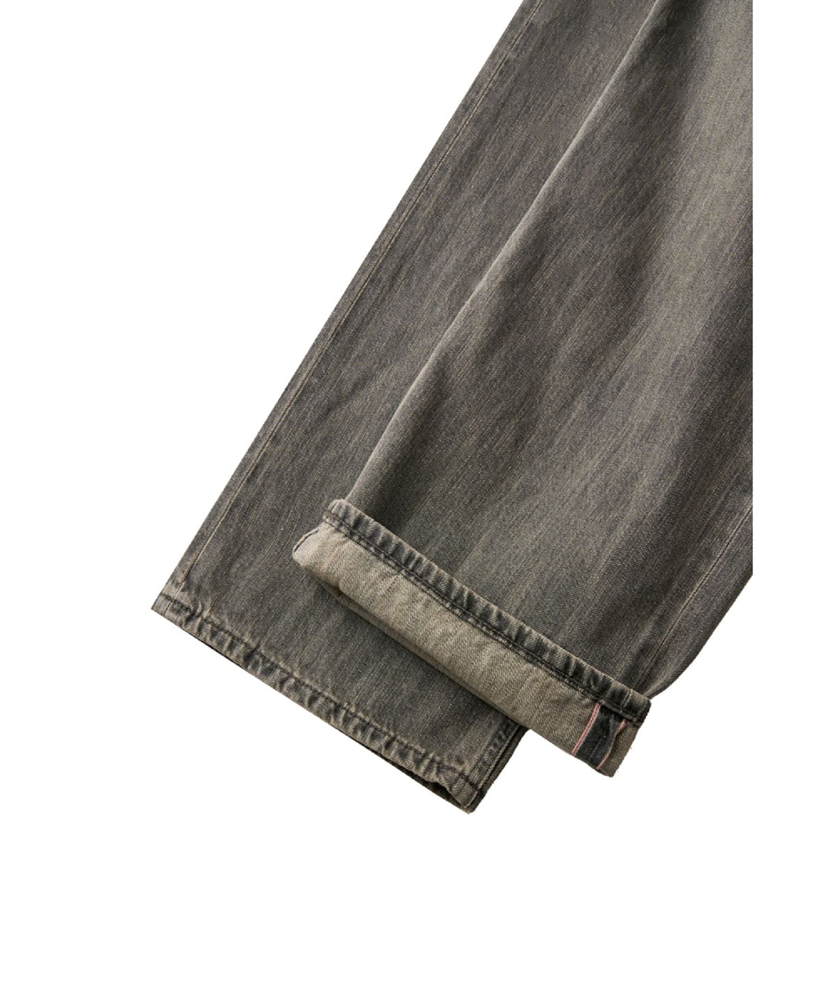 해칭룸(HATCHINGROOM) Regular Selvedge Jeans Slub Vintage Grey