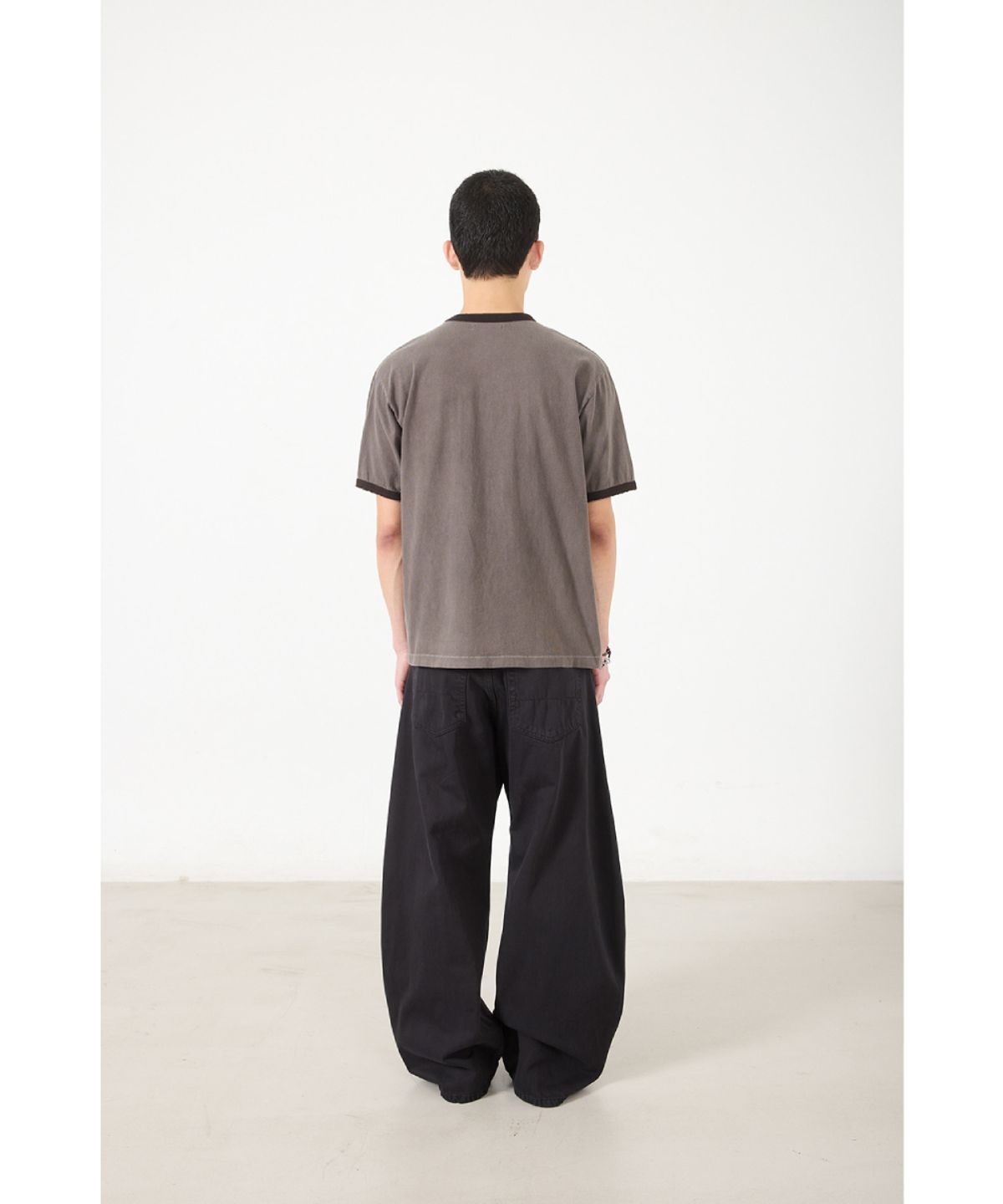 해칭룸(HATCHINGROOM) Wide Curve Jeans Charcoal