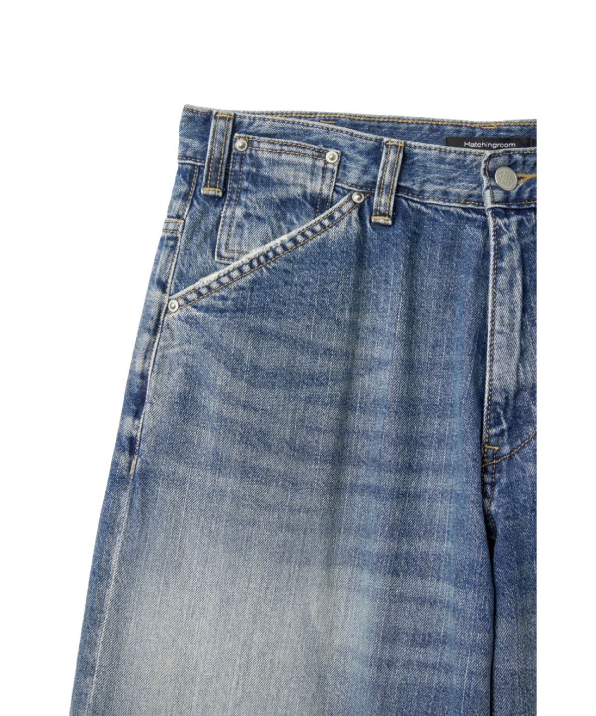 해칭룸(HATCHINGROOM) Wide Jeans Blue