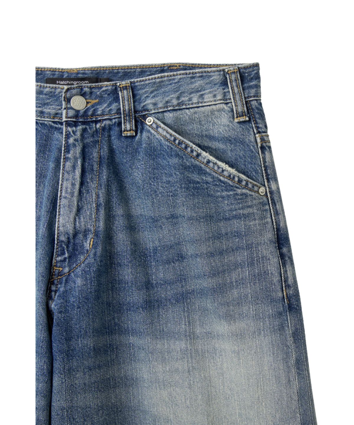 해칭룸(HATCHINGROOM) Wide Jeans Blue