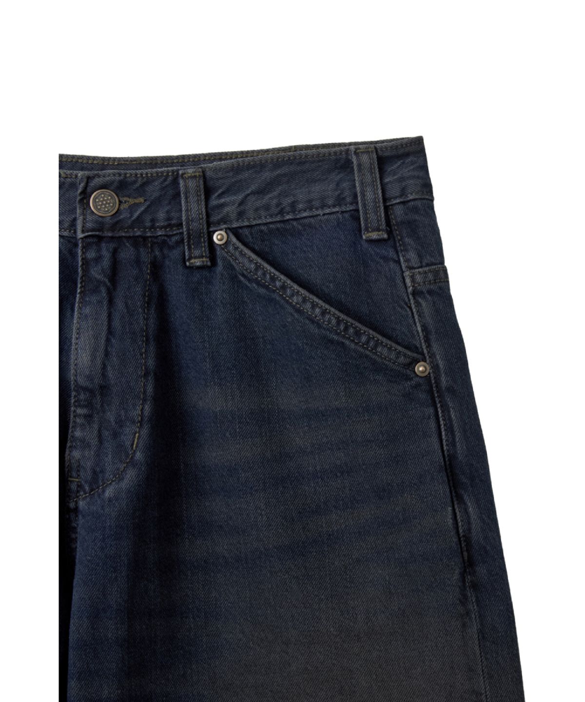 해칭룸(HATCHINGROOM) Wide Jeans Dark Blue