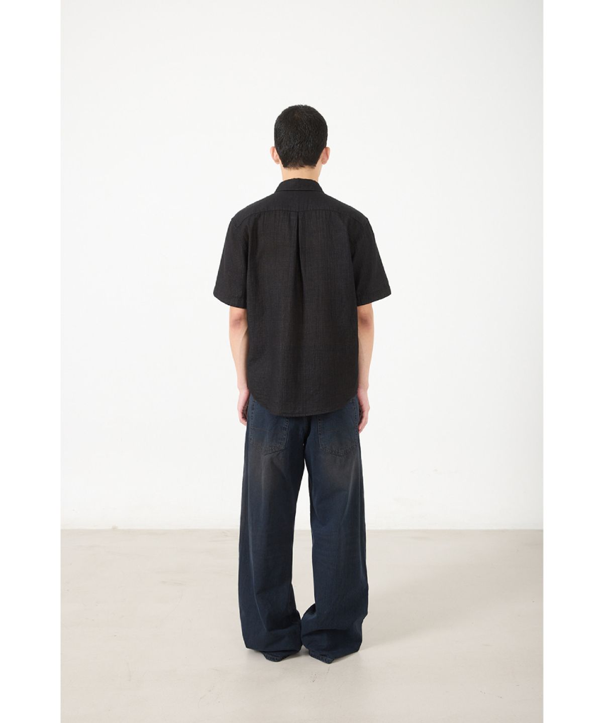 해칭룸(HATCHINGROOM) Wide Jeans Dark Blue