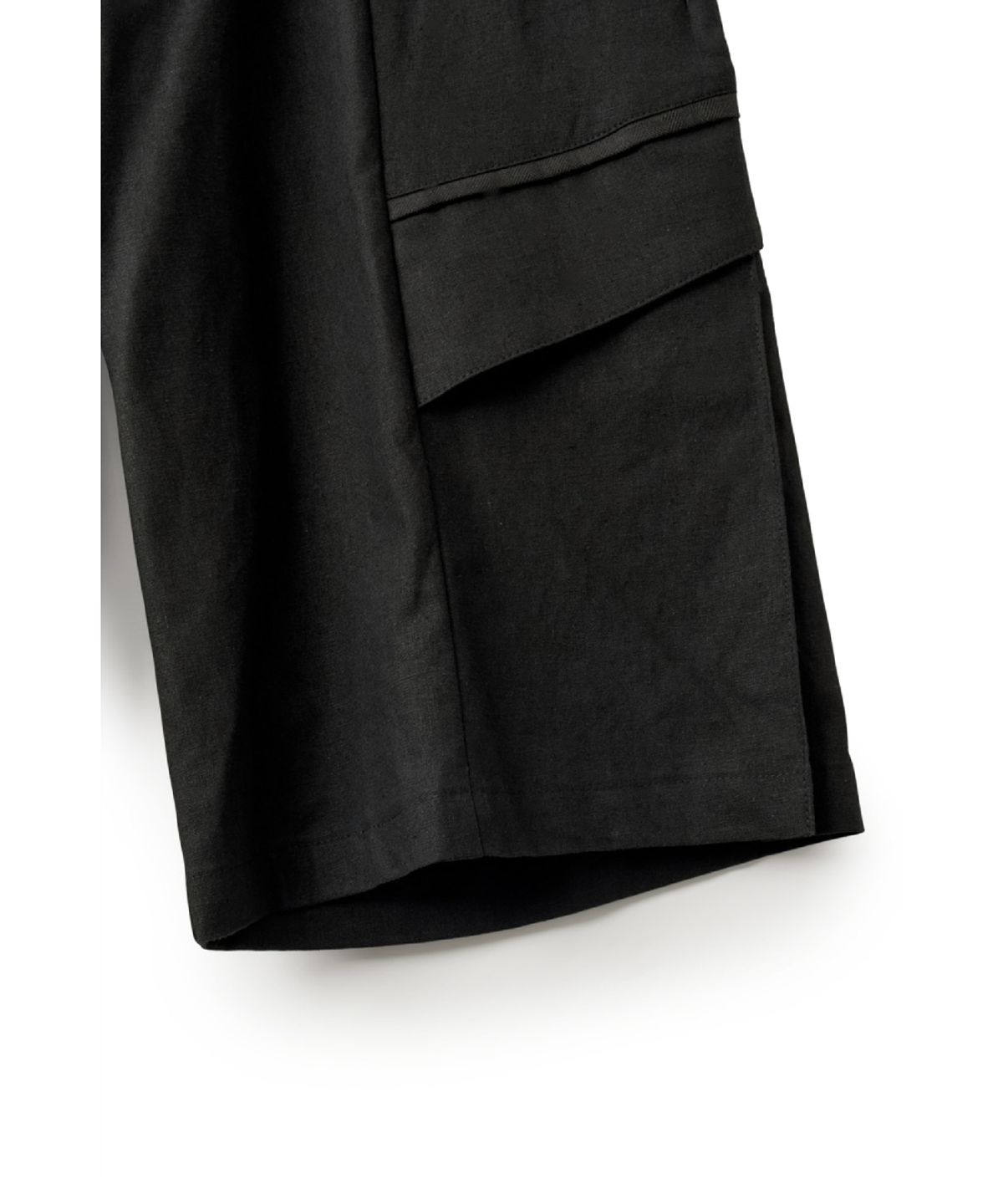해칭룸(HATCHINGROOM) Flap Shorts Black