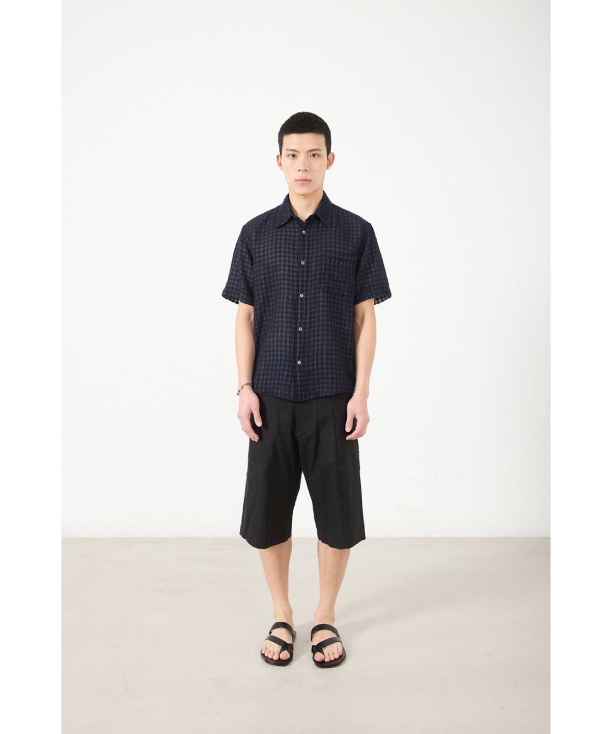 해칭룸(HATCHINGROOM) Flap Shorts Black