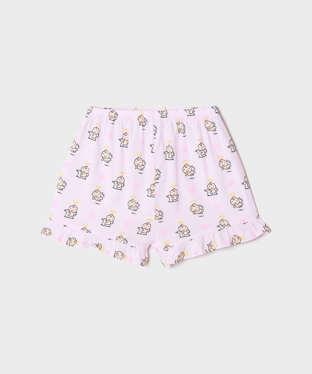 스파오(SPAO) [다마고치] 엔젤 프릴 민소매 파자마(Pink)_SPPPG37U14