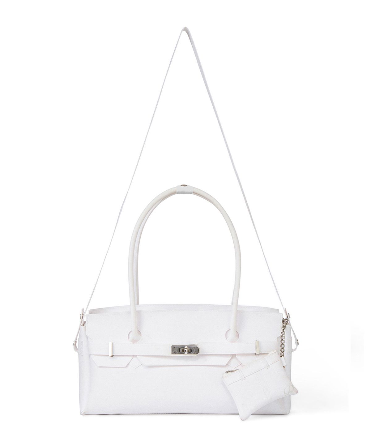 다이닛(DEINET) JELLY TWO-WAY BAG IN WHITE