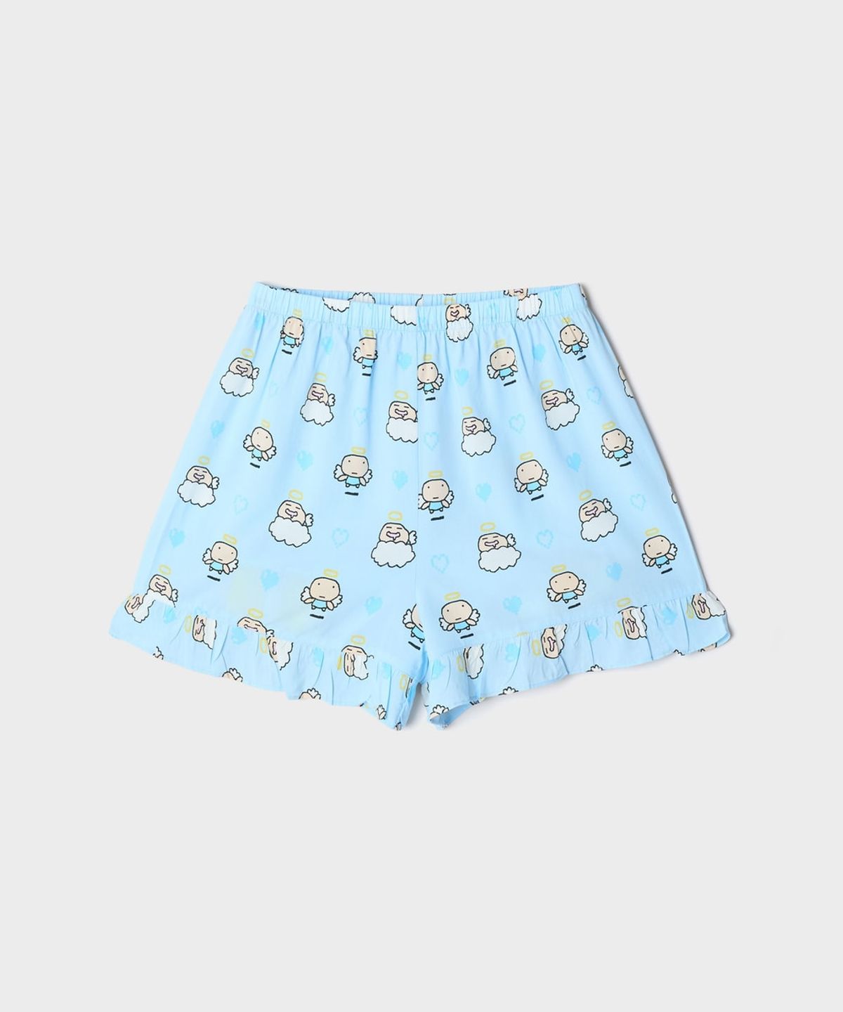 스파오(SPAO) [다마고치] 엔젤 프릴 민소매 파자마(Blue)_SPPPG37U14