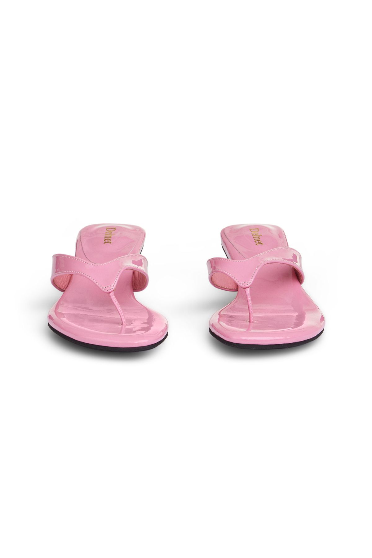 다이닛(DEINET) ENAMEL FLIP FLOP IN PINK