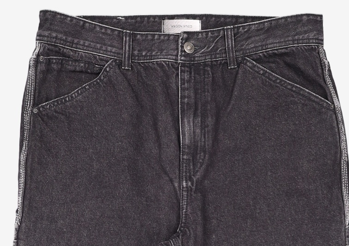 메종미네드(MAISON MINED) BLACK SPREAD CARPENTER DENIM