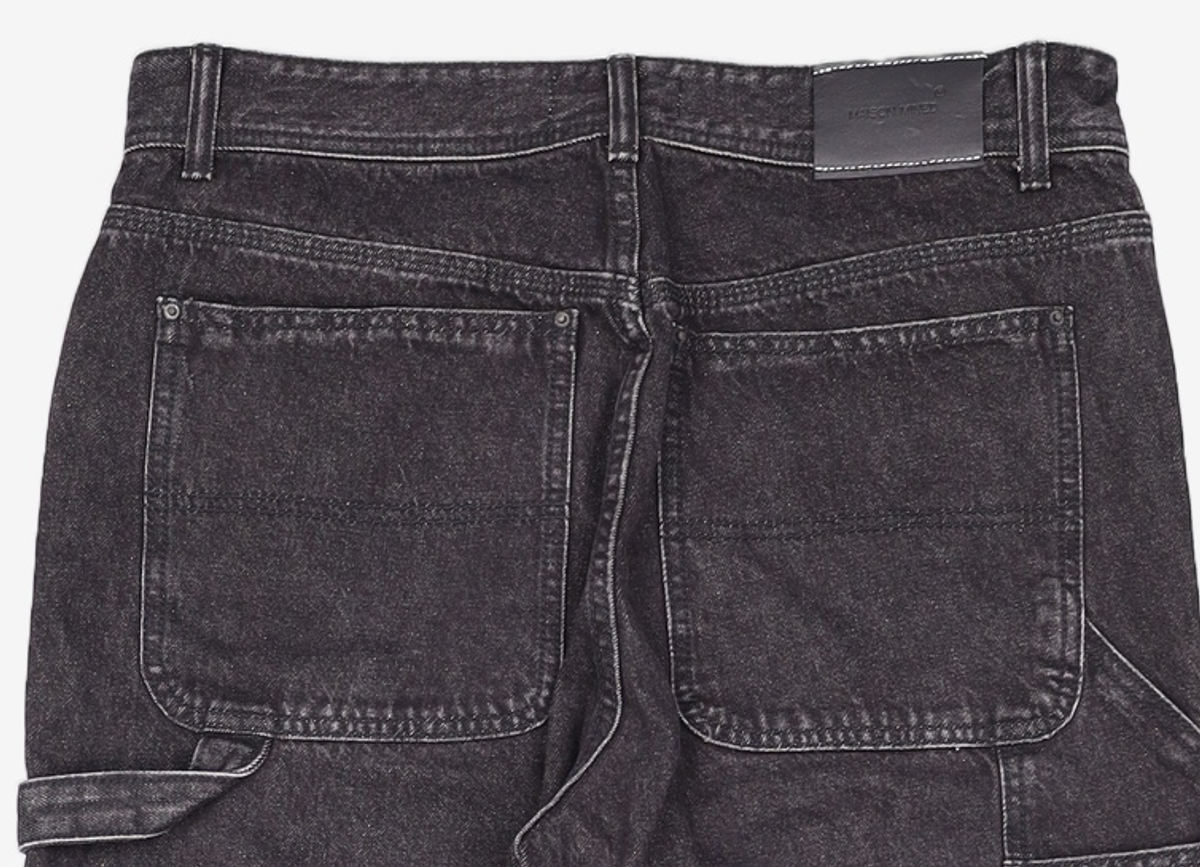 메종미네드(MAISON MINED) BLACK SPREAD CARPENTER DENIM