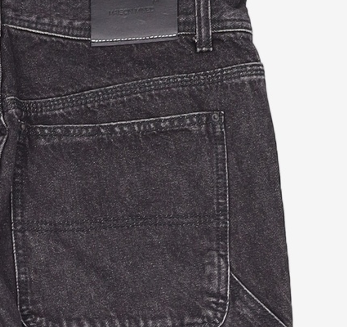 메종미네드(MAISON MINED) BLACK SPREAD CARPENTER DENIM